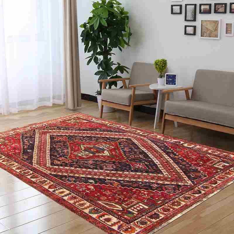 Hand-Knotted Wool Qashqai Persian Rug, 282 × 165 cm