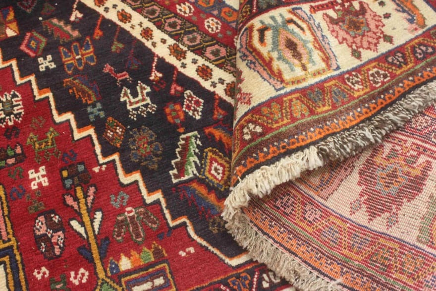 Hand-Knotted Wool Qashqai Persian Rug, 282 × 165 cm
