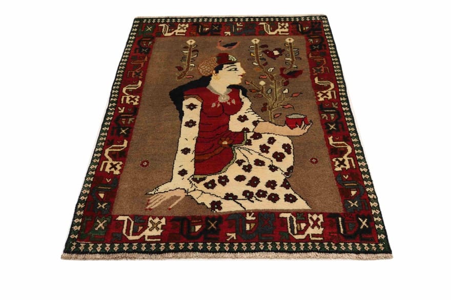 Qashqai Persian Rug — hand-knotted, 151 × 102 cm, Wool