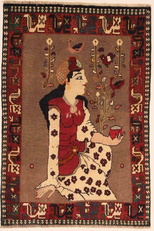 Qashqai Persian Rug — hand-knotted, 151 × 102 cm, Wool