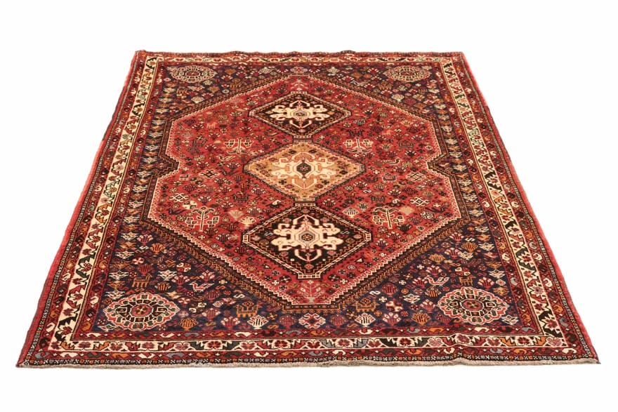 Qashqai Persian Rug — hand-knotted, 267 × 173 cm, Wool