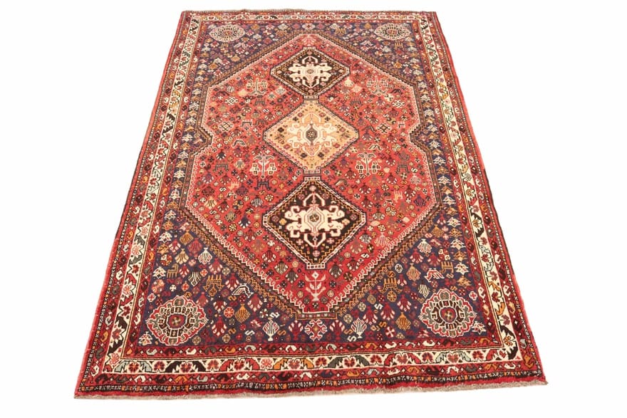 Qashqai Persian Rug — hand-knotted, 267 × 173 cm, Wool