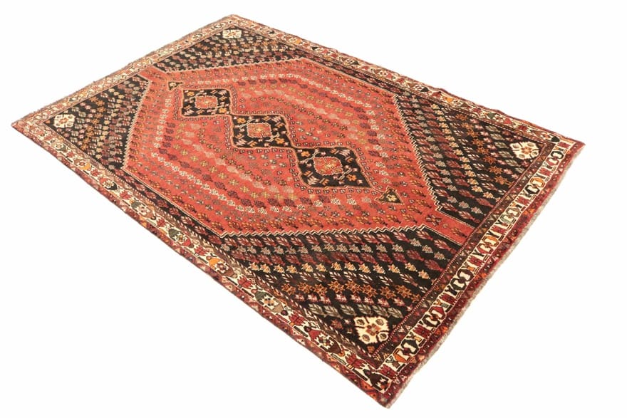 Qashqai Persian Rug — hand-knotted, 326 × 224 cm, Wool