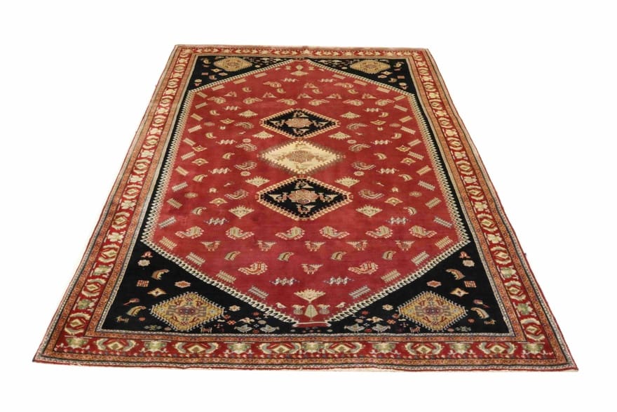Qashqai Persian Rug 303 × 192 cm, Wool, hand-knotted