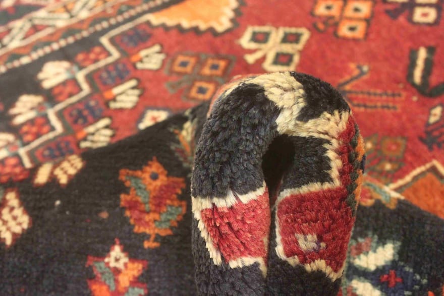 Qashqai Persian Rug — hand-knotted, 164 × 121 cm