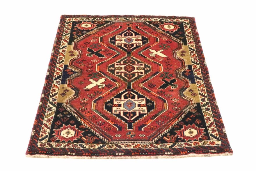 orientteppich-173x115-ghashgahi-160000-knoten-m-handgeknupft-1 Hand-Knotted Wool Qashqai Persian Rug, 171 × 114 cm