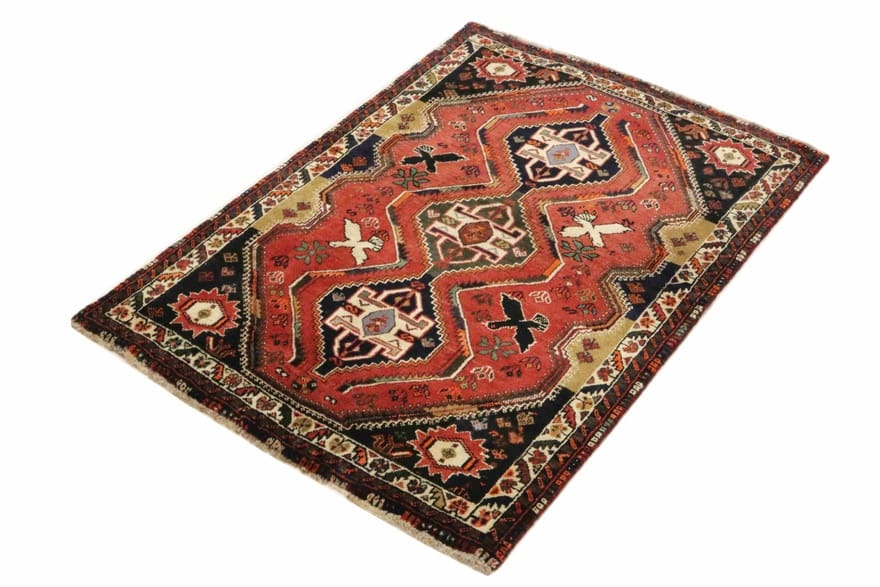 orientteppich-173x115-ghashgahi-160000-knoten-m-handgeknupft-4 Hand-Knotted Wool Qashqai Persian Rug, 171 × 114 cm