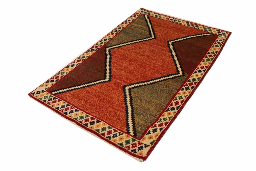 Hand-Knotted Wool Qashqai Persian Rug, 163 × 100 cm