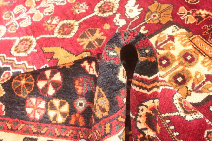 Qashqai Persian Rug — hand-knotted, 250 × 154 cm, Wool