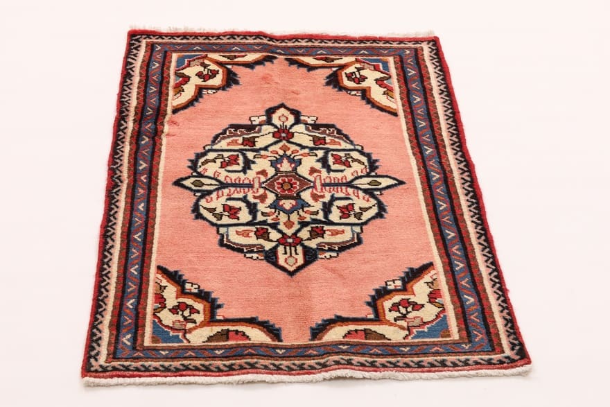 Hamadan Persian Rug — hand-knotted, 120 × 80 cm, Wool & Silk