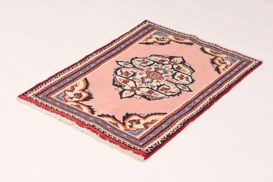 Hamadan Persian Rug — hand-knotted, 120 × 80 cm, Wool & Silk