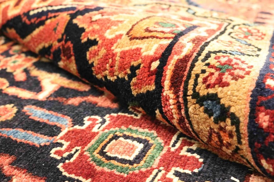 nanaj-orientteppich-333x221-cm-marineblau-handgeknupft-2 Persian Rug 331 × 220 cm, Wool, hand-knotted