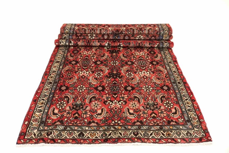 Hamadan Persian Rug — hand-knotted, 315 × 116 cm, Wool