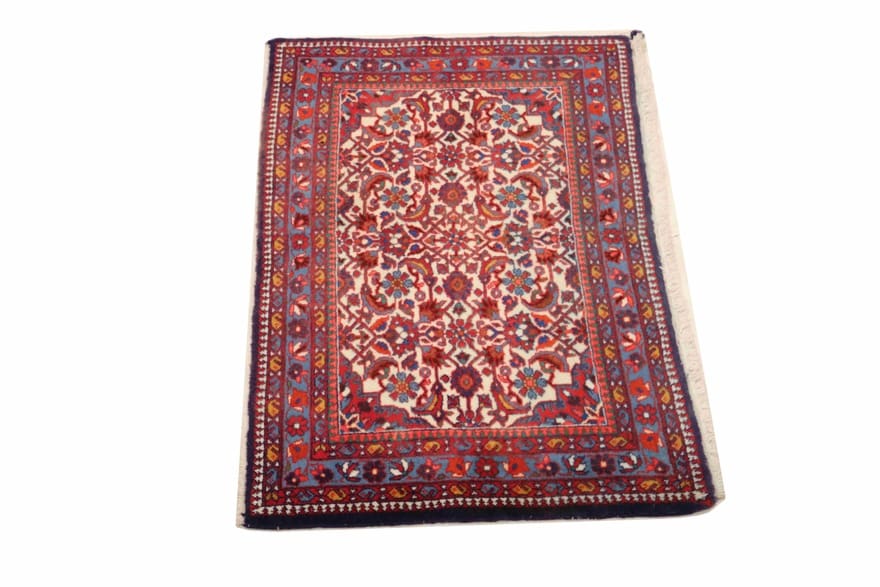 rugeast-tafresch-teppich-100x61-cm-handgeknupft-persischer-stil-2 Hand-Knotted Wool Persian Rug, 98 × 60 cm