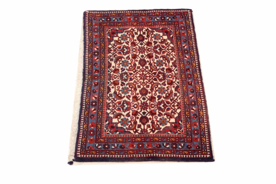 rugeast-tafresch-teppich-100x61-cm-handgeknupft-persischer-stil-5 Hand-Knotted Wool Persian Rug, 98 × 60 cm