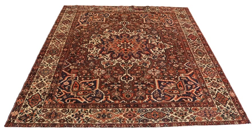 Hand-Knotted Wool Bakhtiari Persian Rug, 362 × 311 cm
