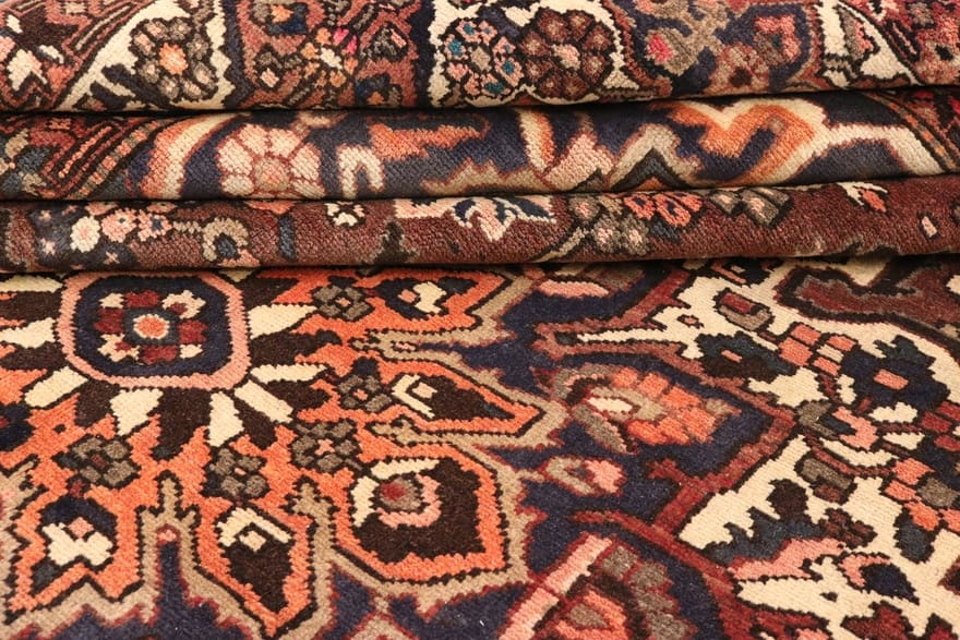 Hand-Knotted Wool Bakhtiari Persian Rug, 362 × 311 cm