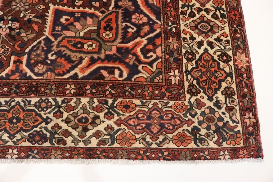 Hand-Knotted Wool Bakhtiari Persian Rug, 362 × 311 cm