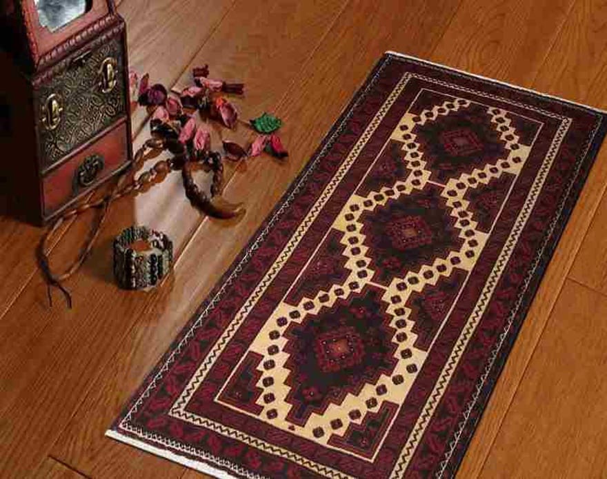 Baluch Persian Rug 189 × 101 cm, Wool, hand-knotted
