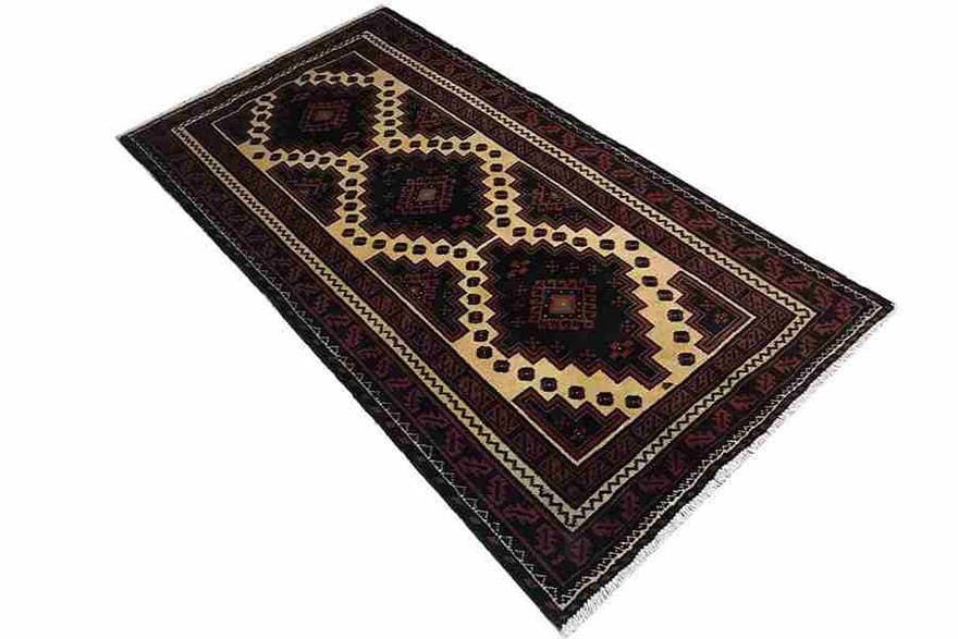 Baluch Persian Rug 189 × 101 cm, Wool, hand-knotted