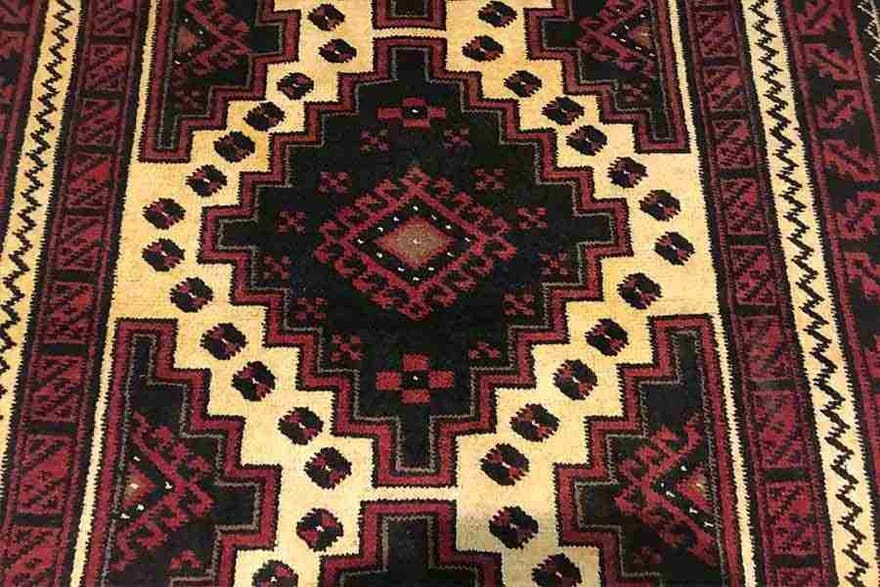 Baluch Persian Rug 189 × 101 cm, Wool, hand-knotted