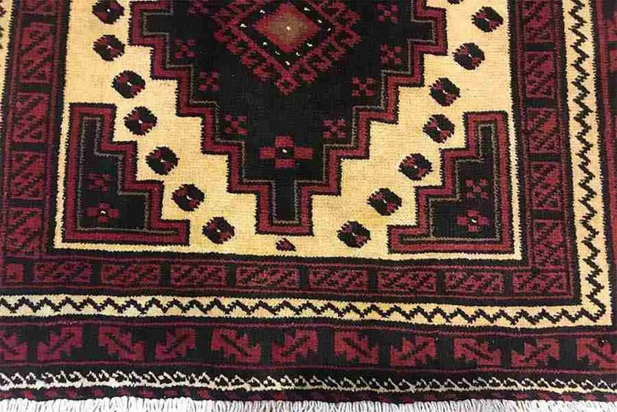 Baluch Persian Rug 189 × 101 cm, Wool, hand-knotted