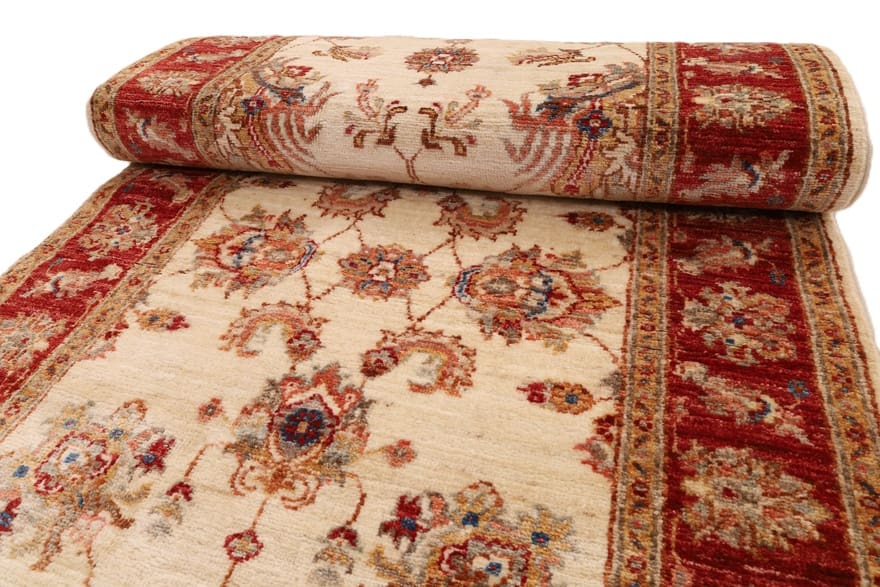 Ziegler Pakistani Rug — hand-knotted, 246 × 82 cm, Wool