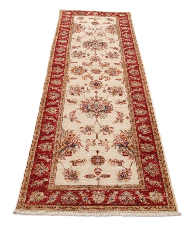 Ziegler Pakistani Rug — hand-knotted, 246 × 82 cm, Wool