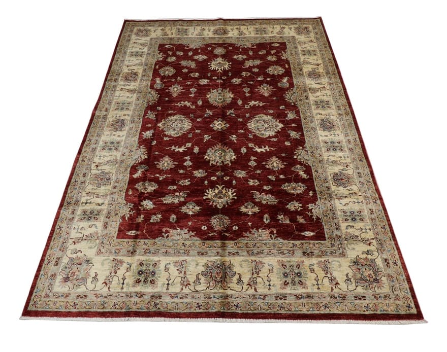 Ziegler Pakistani Rug — hand-knotted, 296 × 210 cm, Wool