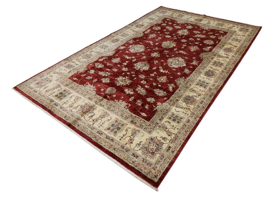 Ziegler Pakistani Rug — hand-knotted, 296 × 210 cm, Wool