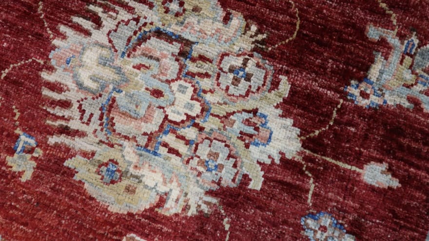 Ziegler Pakistani Rug — hand-knotted, 296 × 210 cm, Wool