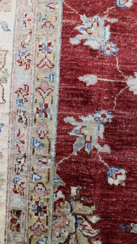 Ziegler Pakistani Rug — hand-knotted, 296 × 210 cm, Wool