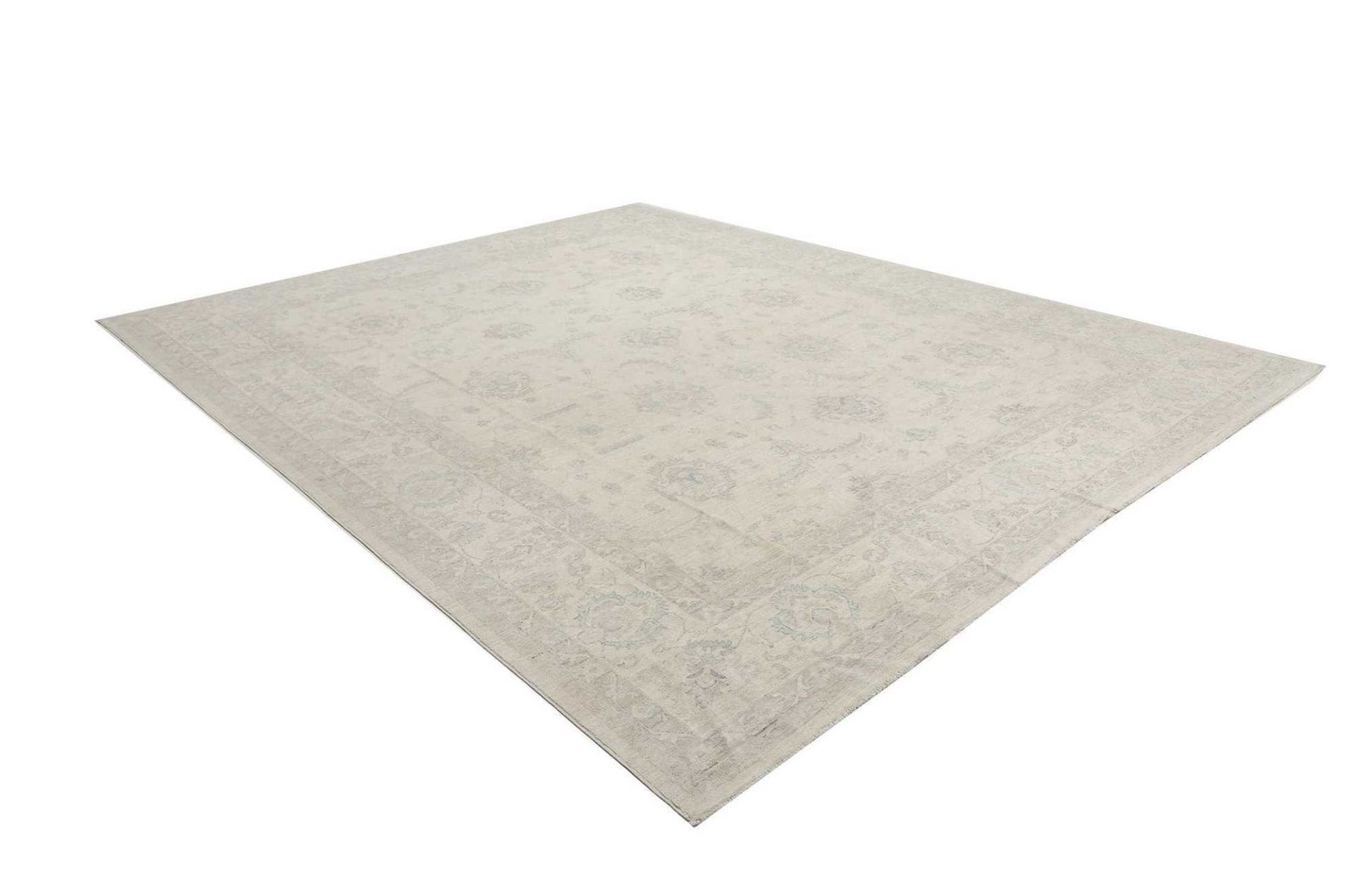 Hand-Knotted Wool Ziegler Pakistani Rug, 359 × 456 cm