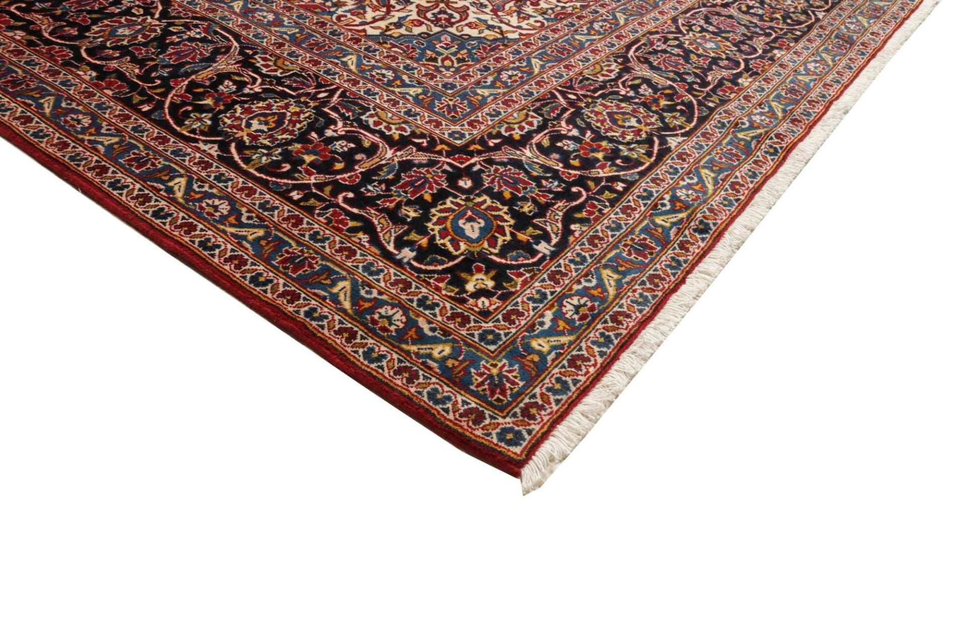Kashan Persian Rug — hand-knotted, 296 × 385 cm, Wool