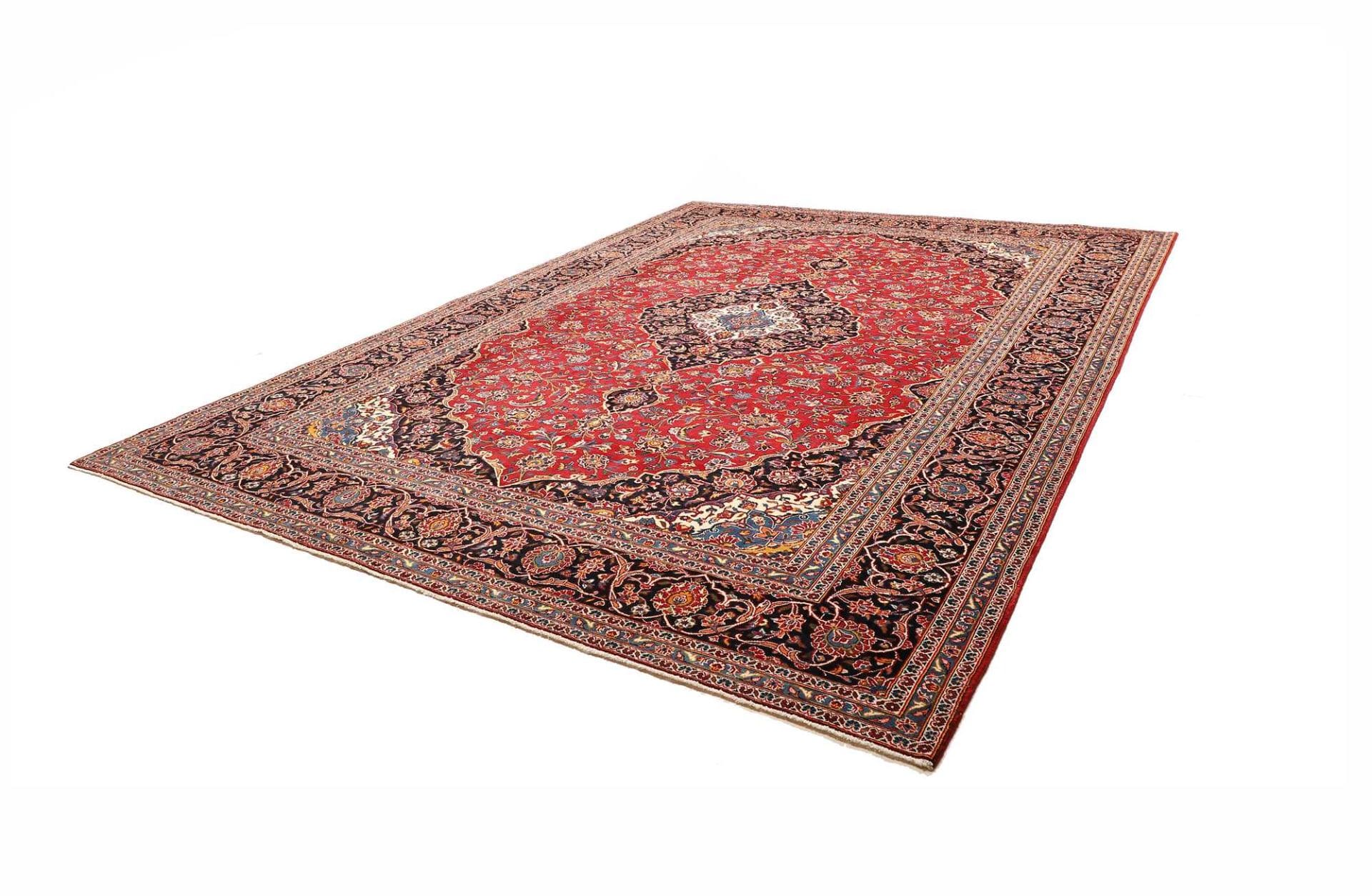 Kashan Persian Rug — hand-knotted, 308 × 415 cm, Wool