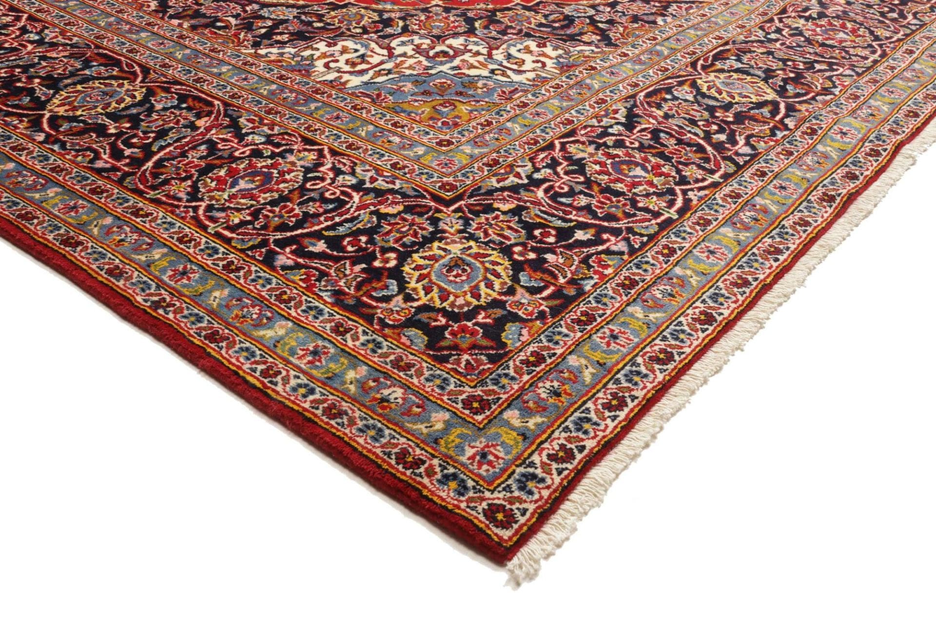 Kashan Persian Rug — hand-knotted, 303 × 404 cm, Wool
