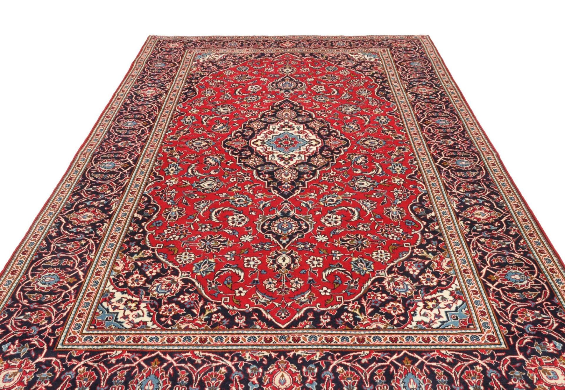 Kashan Persian Rug 299 × 398 cm, Wool, hand-knotted
