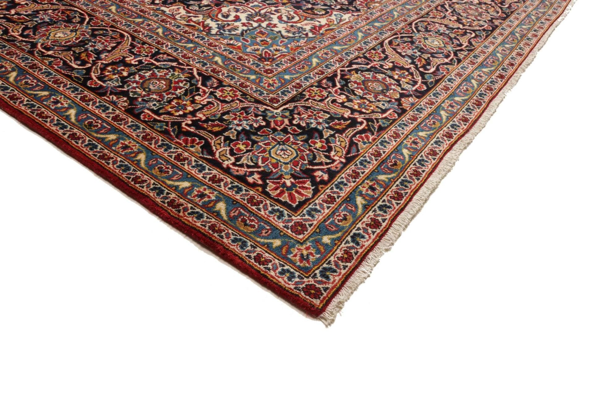 Kashan Persian Rug — hand-knotted, 295 × 390 cm, Wool