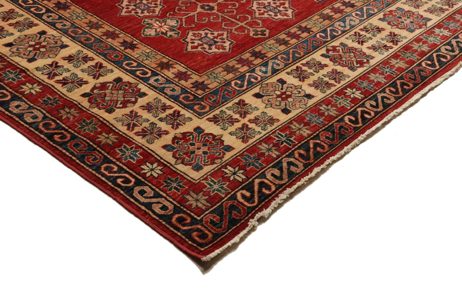 kazak-teppich-296-x-398-cm-handgeknupft-geometrisches-muster-4 Hand-Knotted Wool Kazak Pakistani Rug, 296 × 398 cm