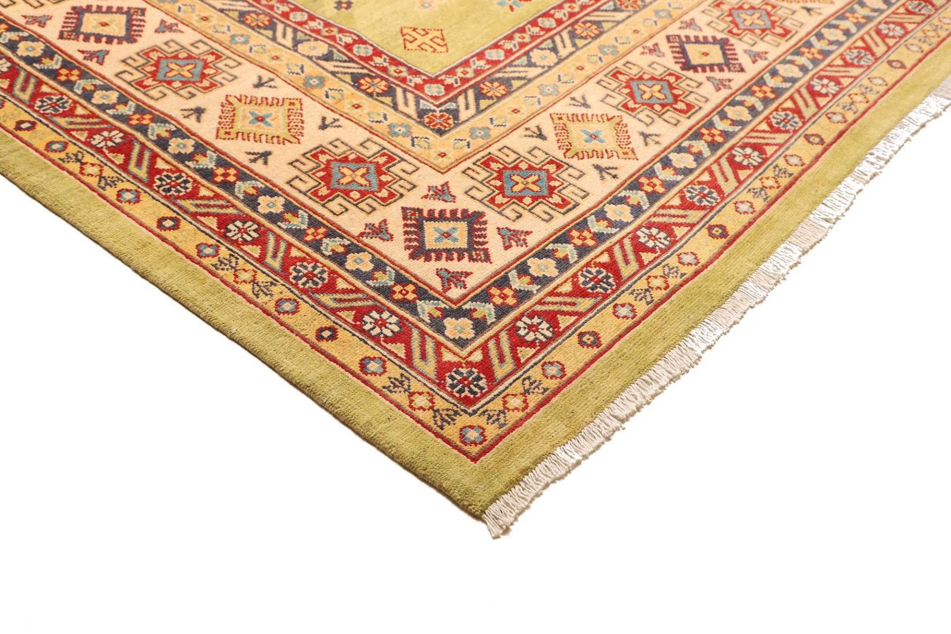 kazak-teppich-311-x-422cm-geometrisch-schurwolle-handgeknupft-4 Hand-Knotted Wool Kazak Afghan Rug, 311 × 422 cm