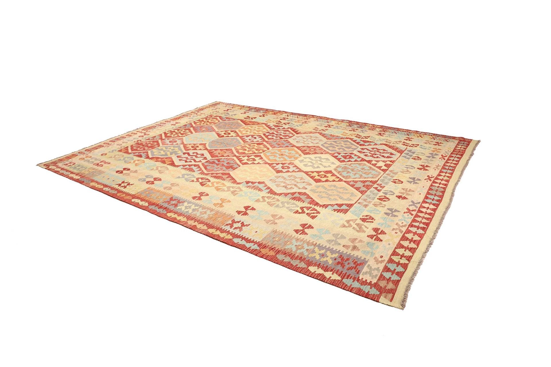 Kilim Pakistani Rug — hand-woven, 257 × 340 cm, Wool
