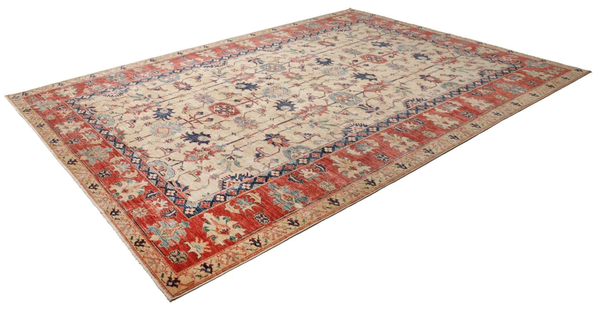 Kazak Pakistani Rug — hand-knotted, 275 × 372 cm, Wool