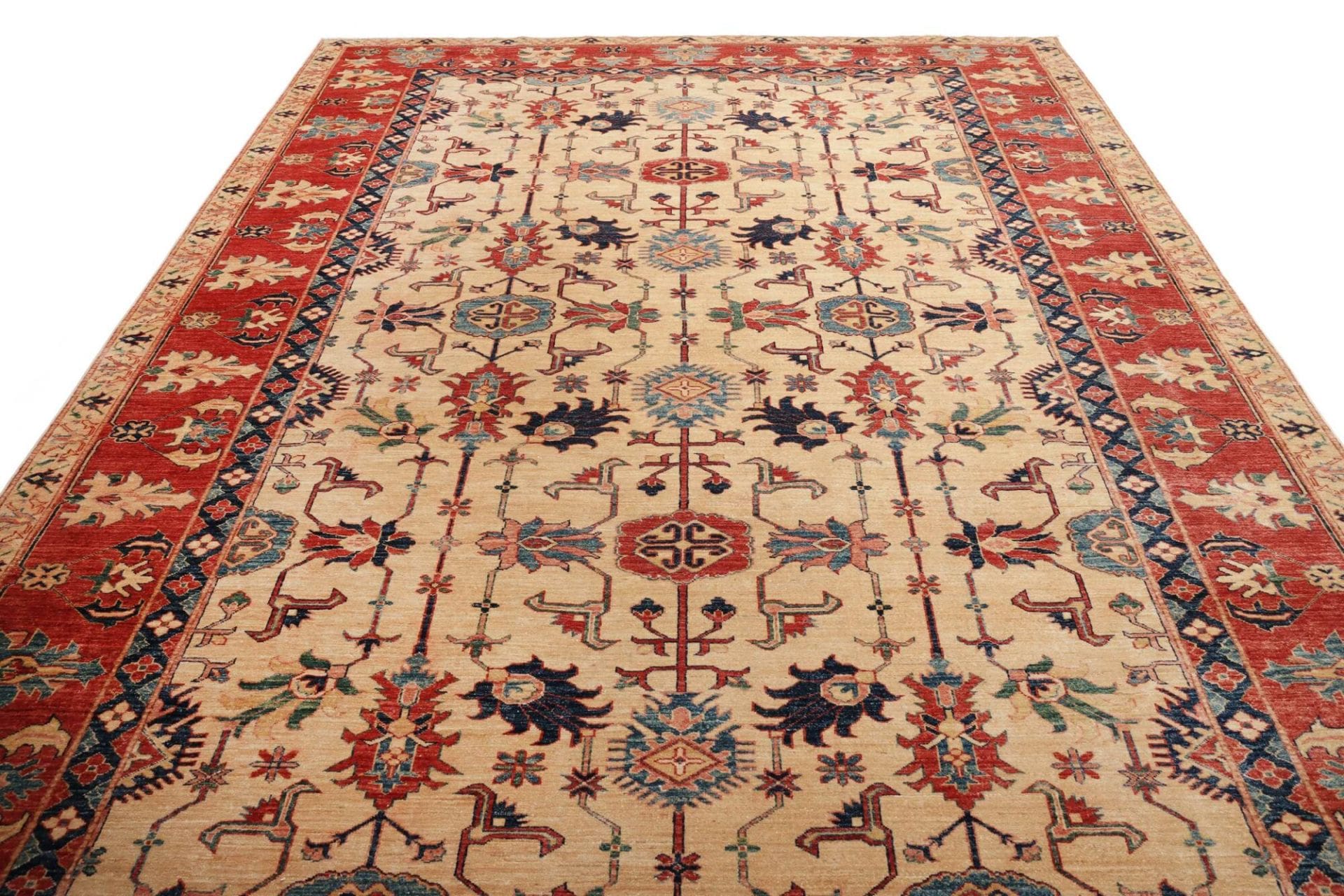 Kazak Pakistani Rug — hand-knotted, 275 × 372 cm, Wool