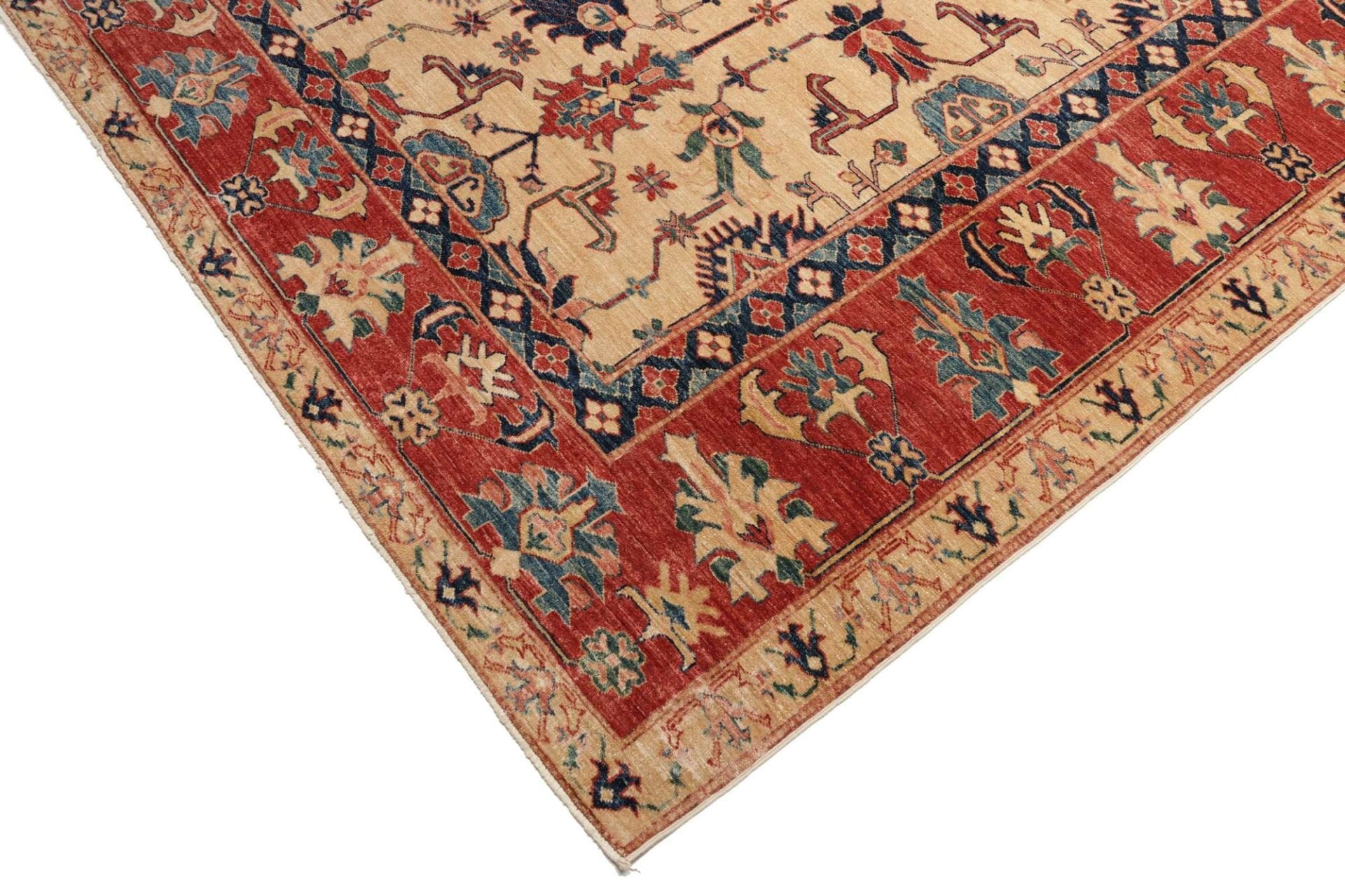 Kazak Pakistani Rug — hand-knotted, 275 × 372 cm, Wool