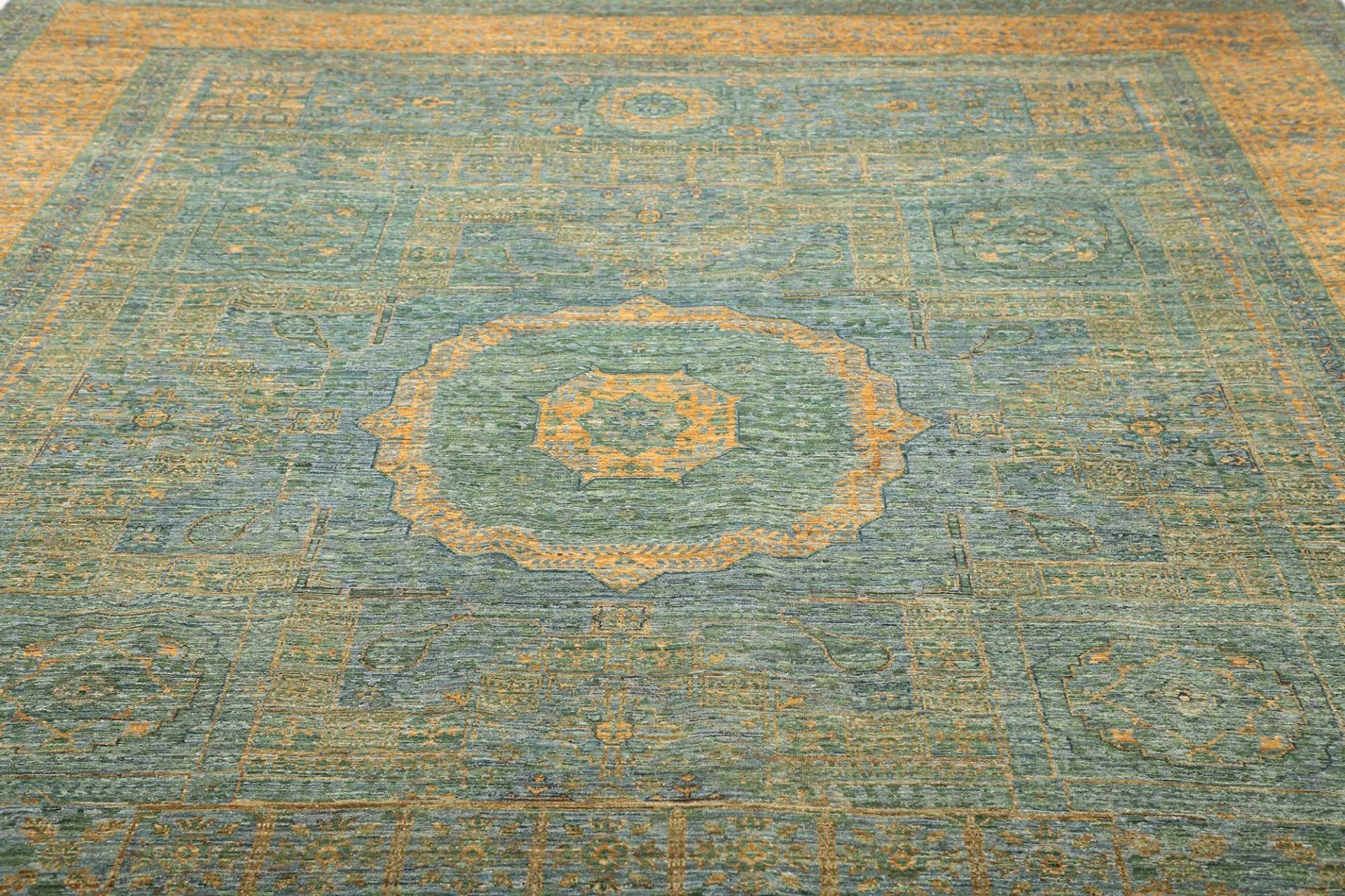 mamluk-orientteppich-276-x-352cm-handgeknupft-aus-schurwolle-7 Mamluk Pakistani Rug — hand-knotted, 276 × 352 cm, Wool