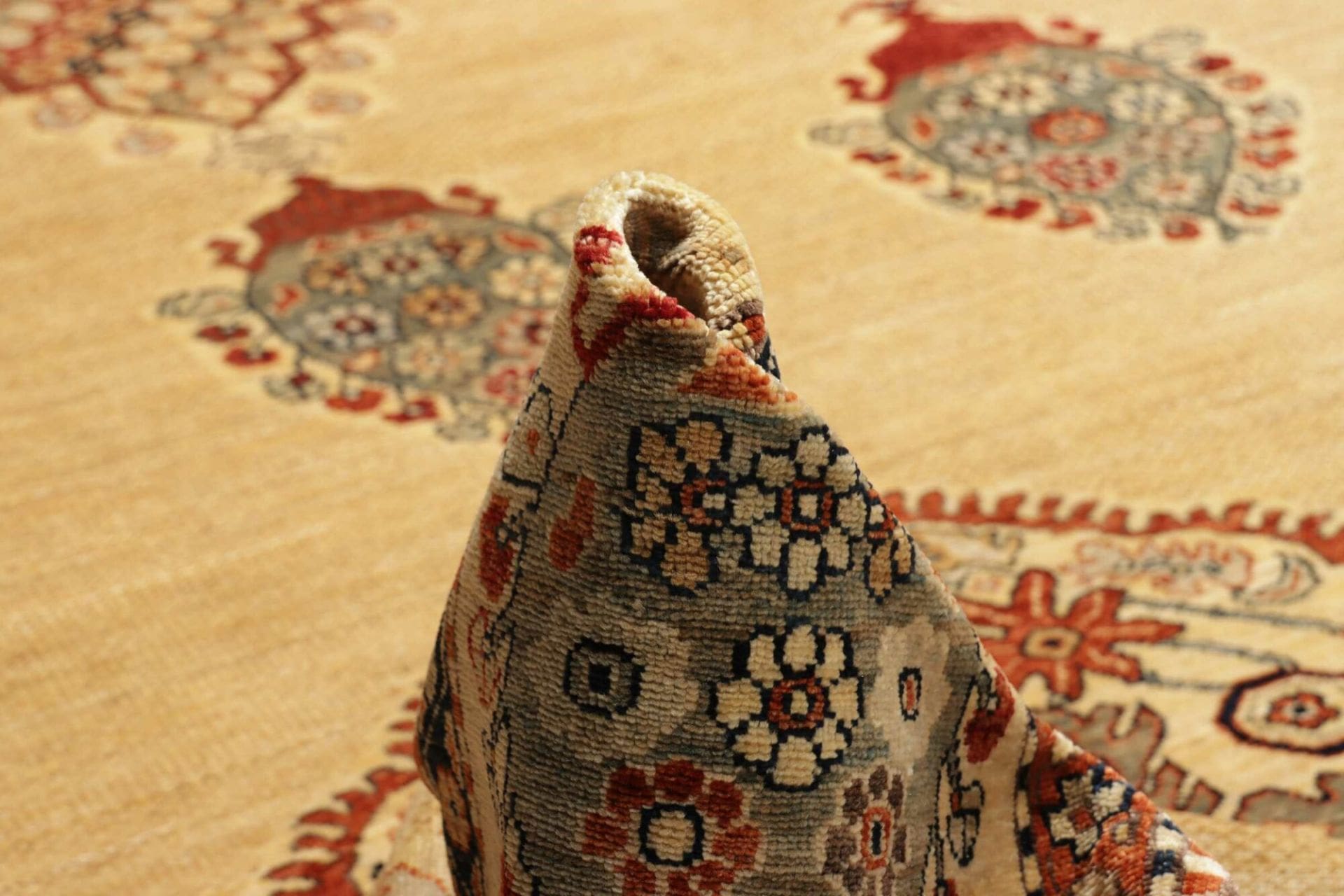 Hand-Knotted Wool Kazak Pakistani Rug, 276 × 362 cm