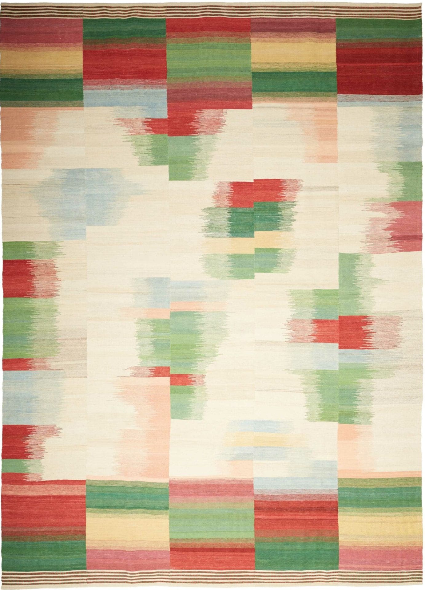 kelim-neo-253-x-352-cm-handgewebt-rustikales-flair-orientteppich Kilim Persian Rug — hand-woven, 253 × 352 cm, Wool