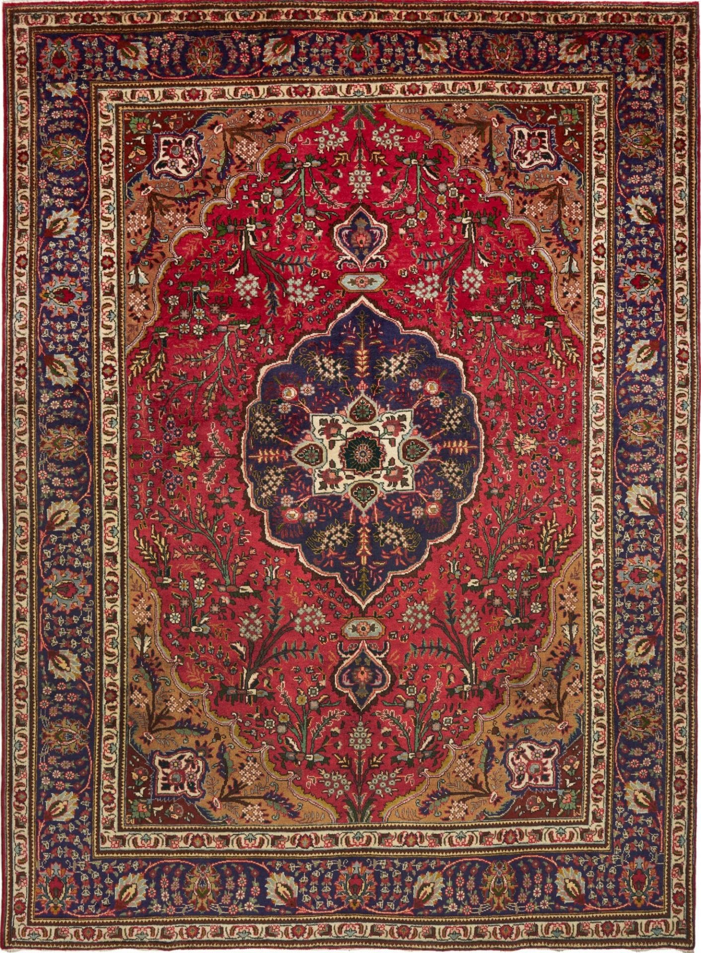 tabriz-teppich-253-x-342cm-handgeknupft-schurwolle-perserteppich Hand-Knotted Wool Tabriz Persian Rug, 253 × 342 cm