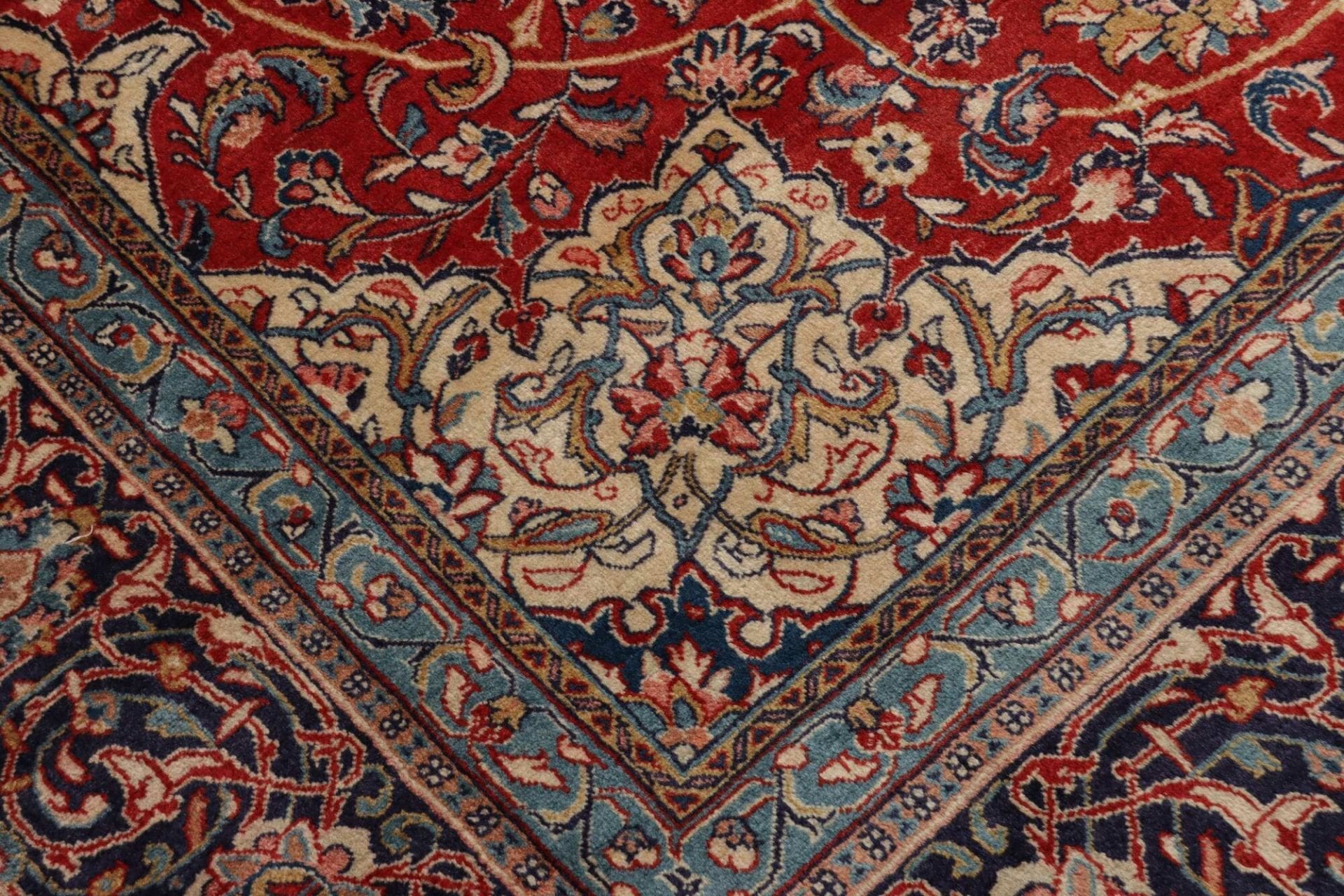 Hand-Knotted Wool Sarouk Farahan Persian Rug, 263 × 375 cm