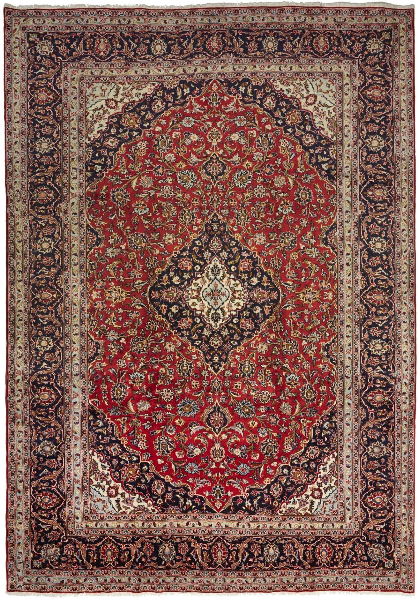 Kashan Persian Rug 258 × 364 cm, Wool, hand-knotted